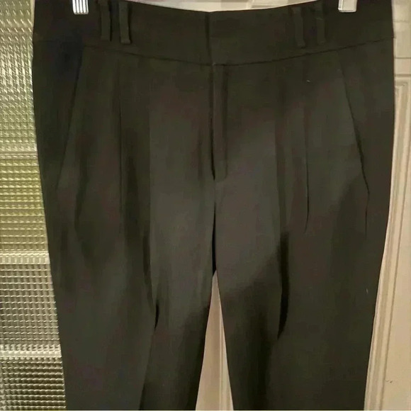Helmut Lang Black Pleat Front Wool Blend Women’s Pants Lined Size 4 Excellent! - Picture 3 of 9